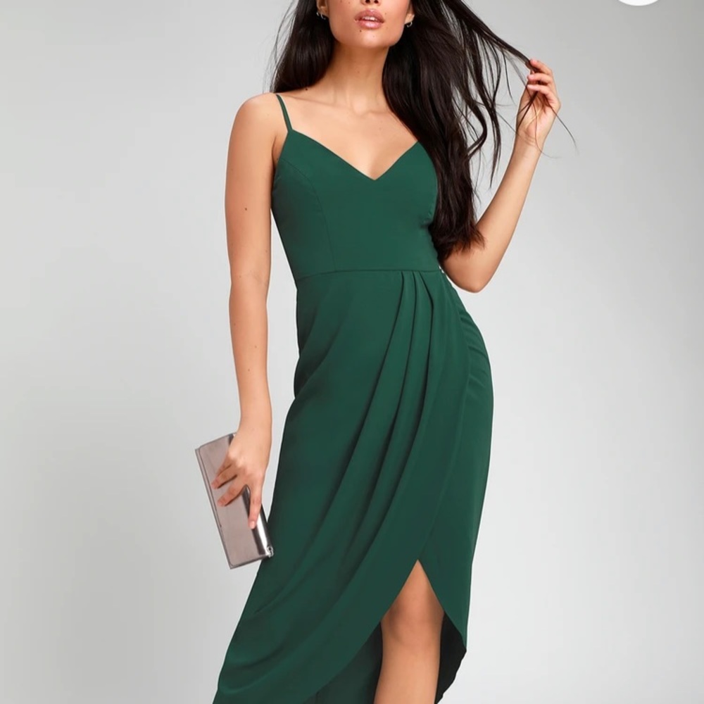 Lulus Green Midi Dress